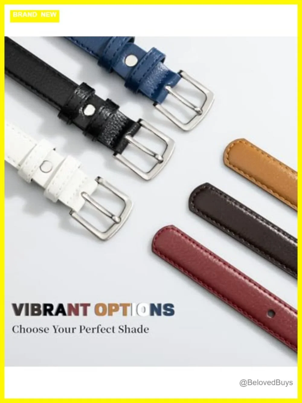 Faux Leather Skinny Belt for Women, Classic Alloy Buckle Waist Belt for Jeans &